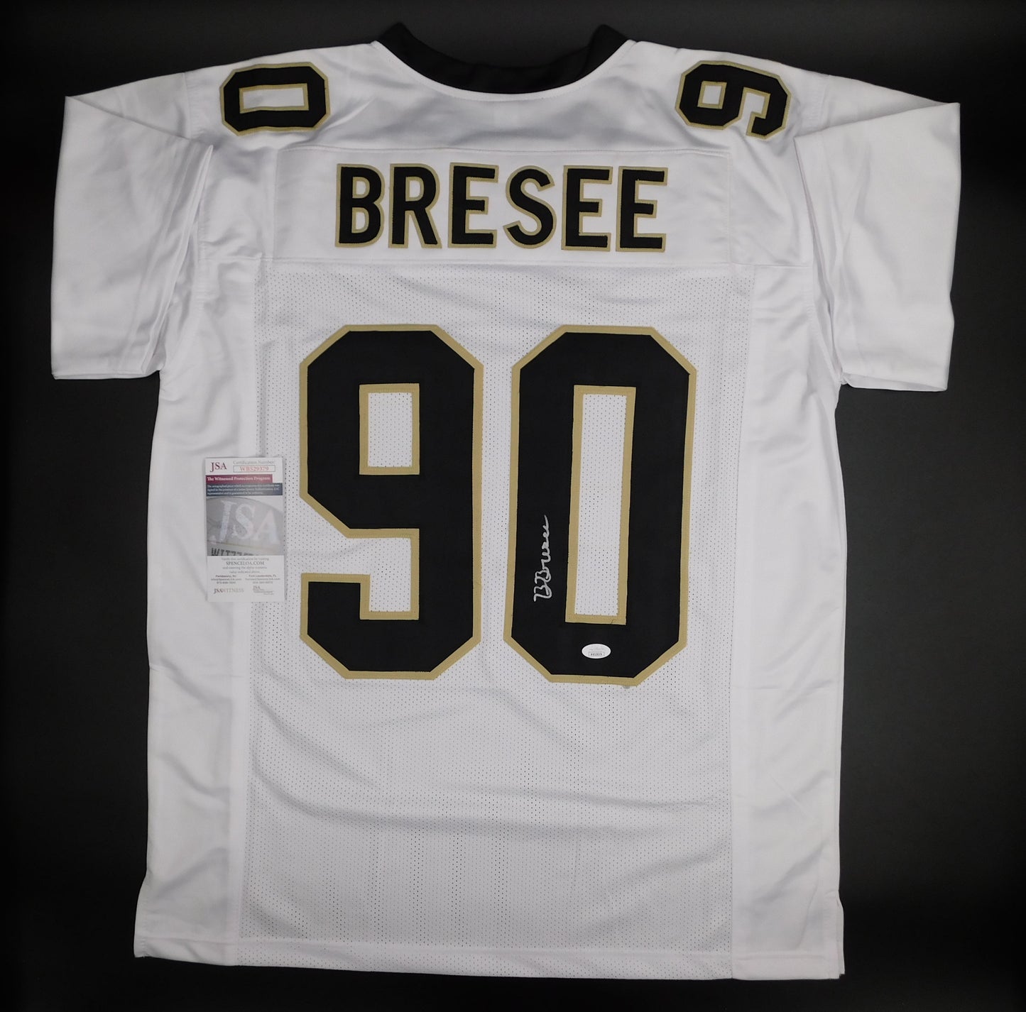 Bryan Bresee Signed Autographed New Orleans Saints White Jersey Clemson JSA COA