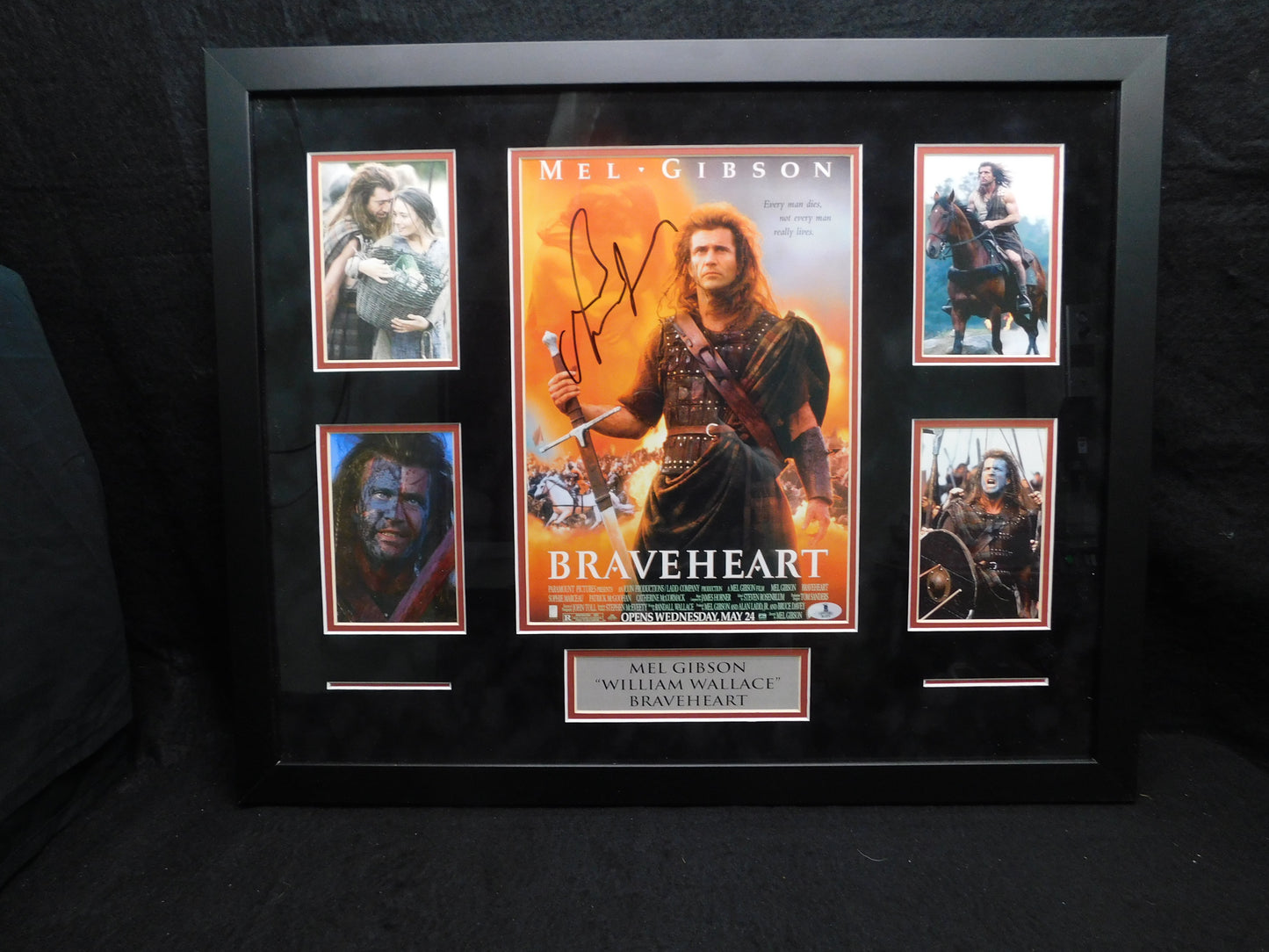 Mel Gibson Signed Framed Autographed 11x14 Photo Braveheart Beckett