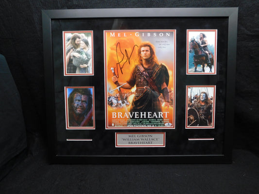 Mel Gibson Signed Framed Autographed 11x14 Photo Braveheart Beckett