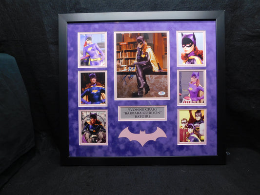 Yvonne Craig Signed Framed Autographed Photo Batgirl PSA DNA