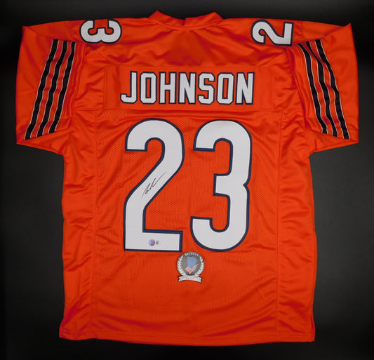 Roschon Johnson Signed Autographed Chicago Bears Orange Football Jersey BAS COA