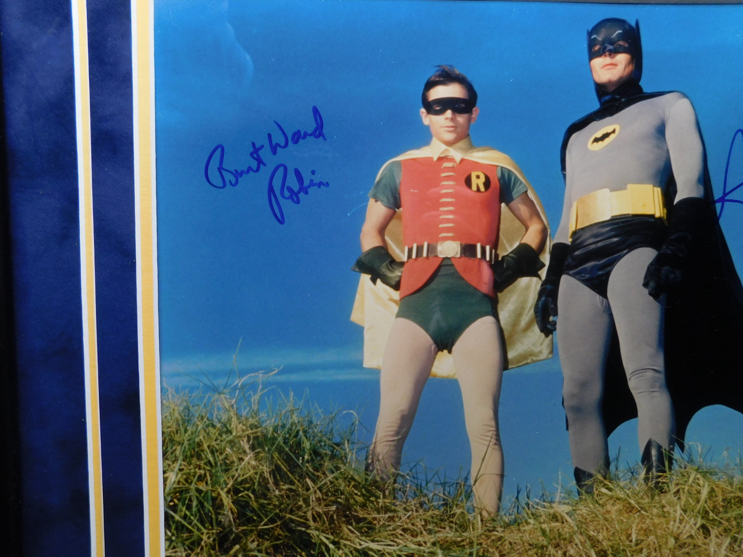 Adam West/Burt Ward Signed Framed Autographed 11x14 Photo Batman JSA COA