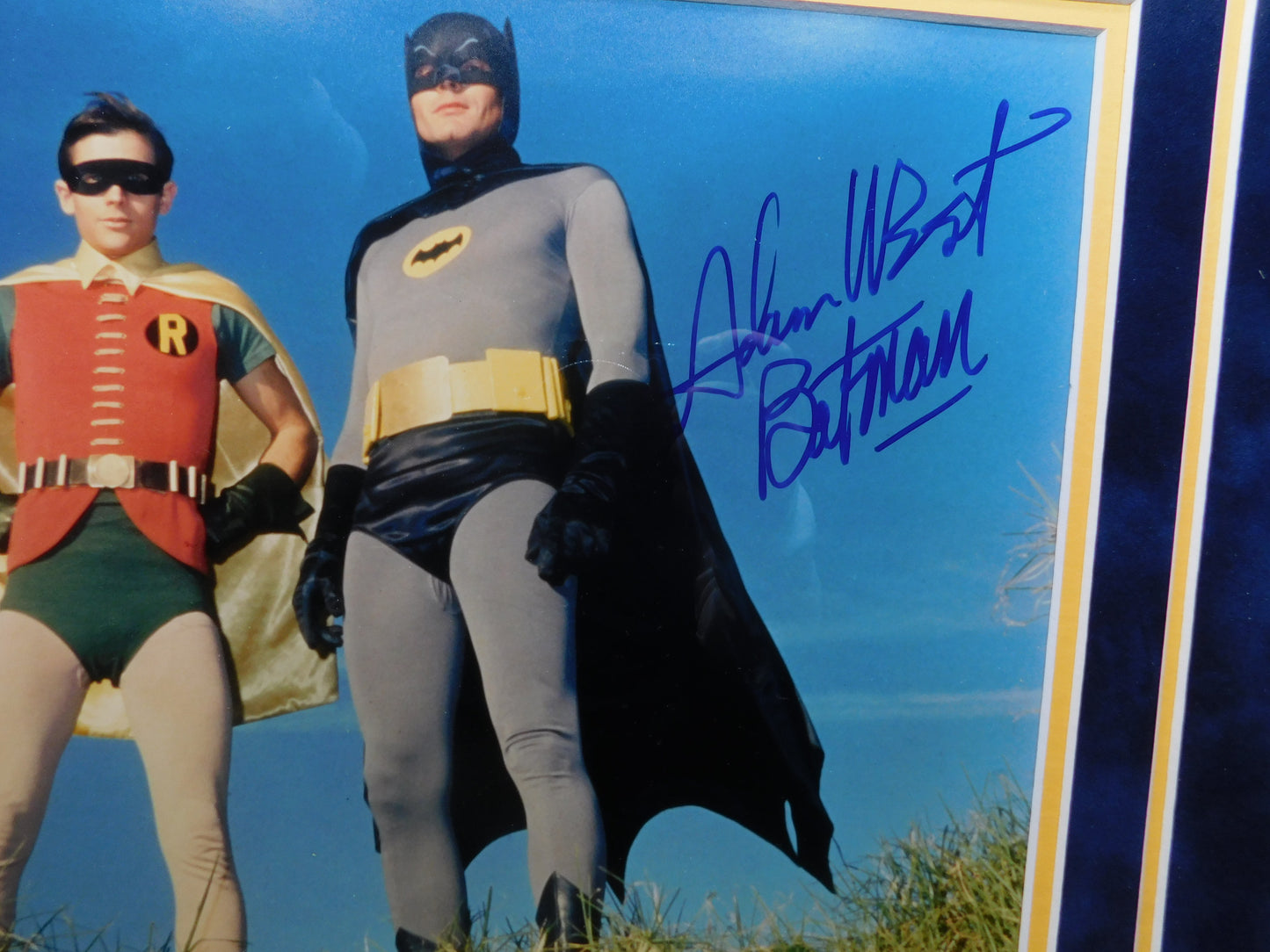 Adam West/Burt Ward Signed Framed Autographed 11x14 Photo Batman JSA COA