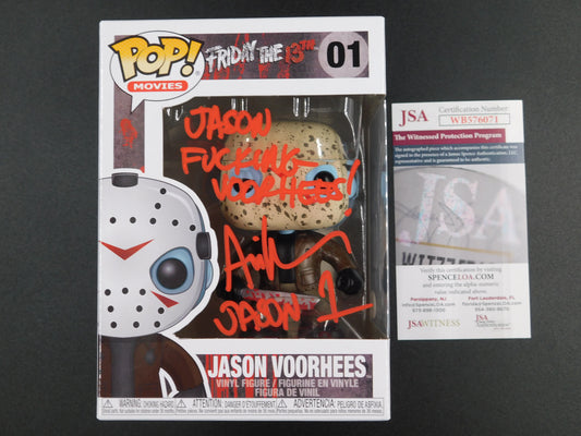 Ari Lehman Signed Funko Pop 01 Friday The 13th Jason Fucking Voorhees JSA COA