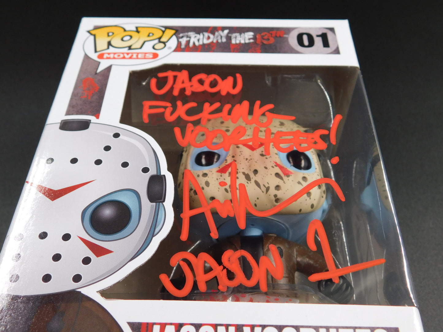 Ari Lehman Signed Funko Pop 01 Friday The 13th Jason Fucking Voorhees JSA COA