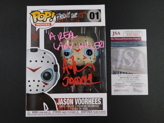 Ari Lehman Signed Funko Pop 01 Friday The 13th Jason Voorhees A Real Lady Killer JSA COA