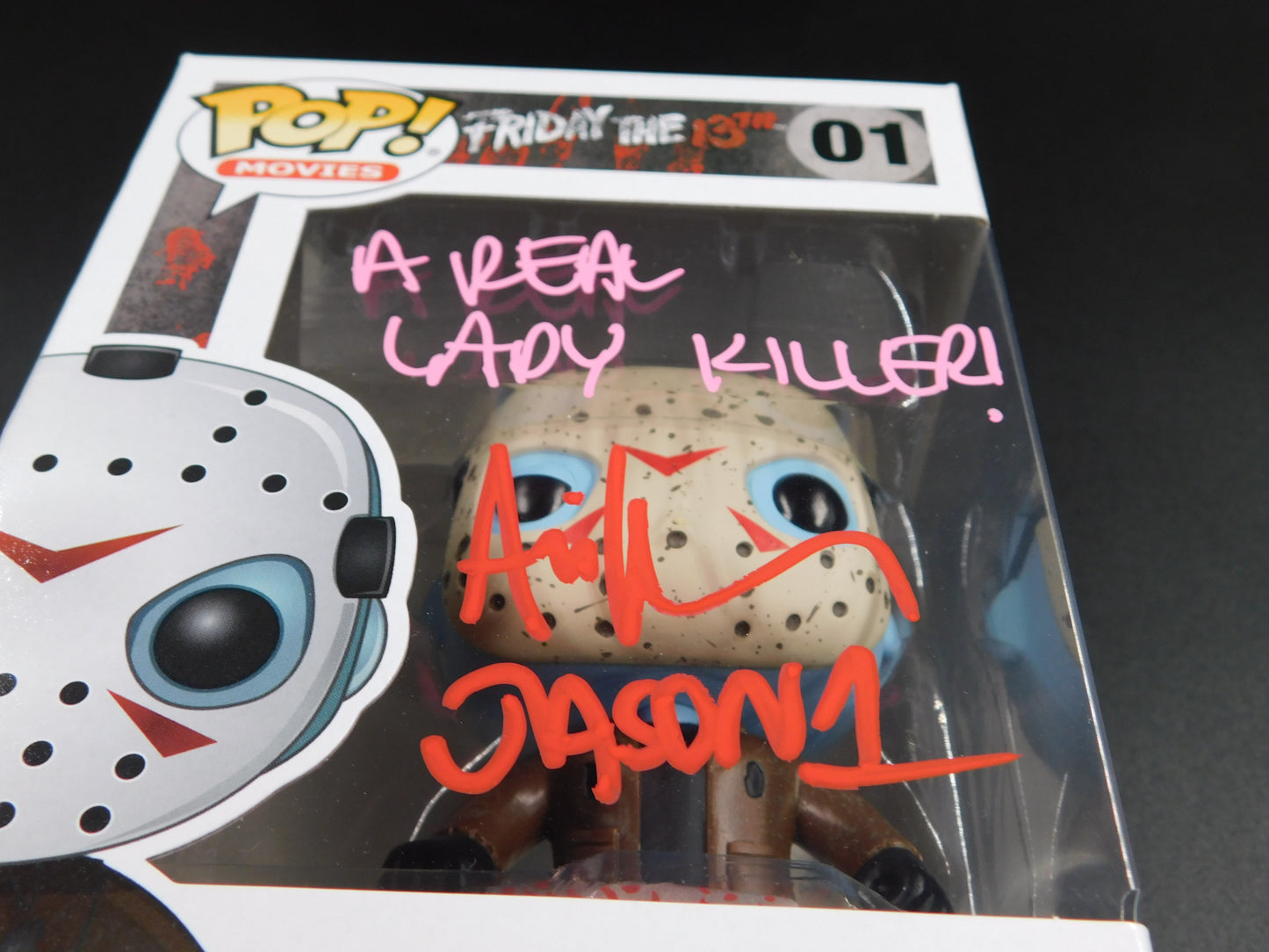 Ari Lehman Signed Funko Pop 01 Friday The 13th Jason Voorhees A Real Lady Killer JSA COA