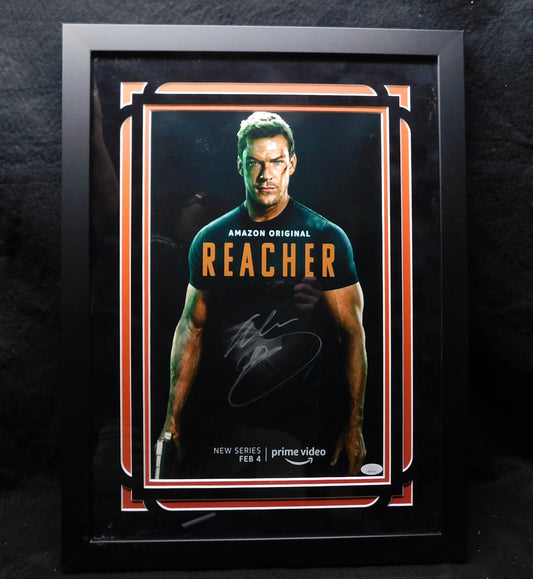 Alan Ritchson Signed Framed Autographed 11x17 Photo Reacher JSA COA (B)