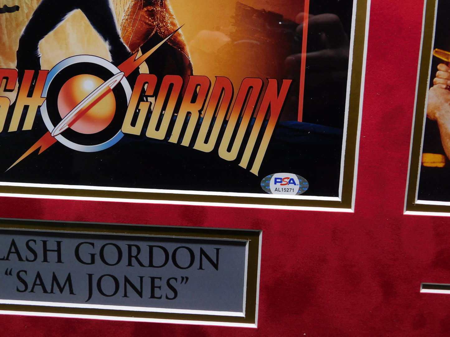 Sam Jones Signed Framed 11x10 Photo Flash Gordon PSA (A)