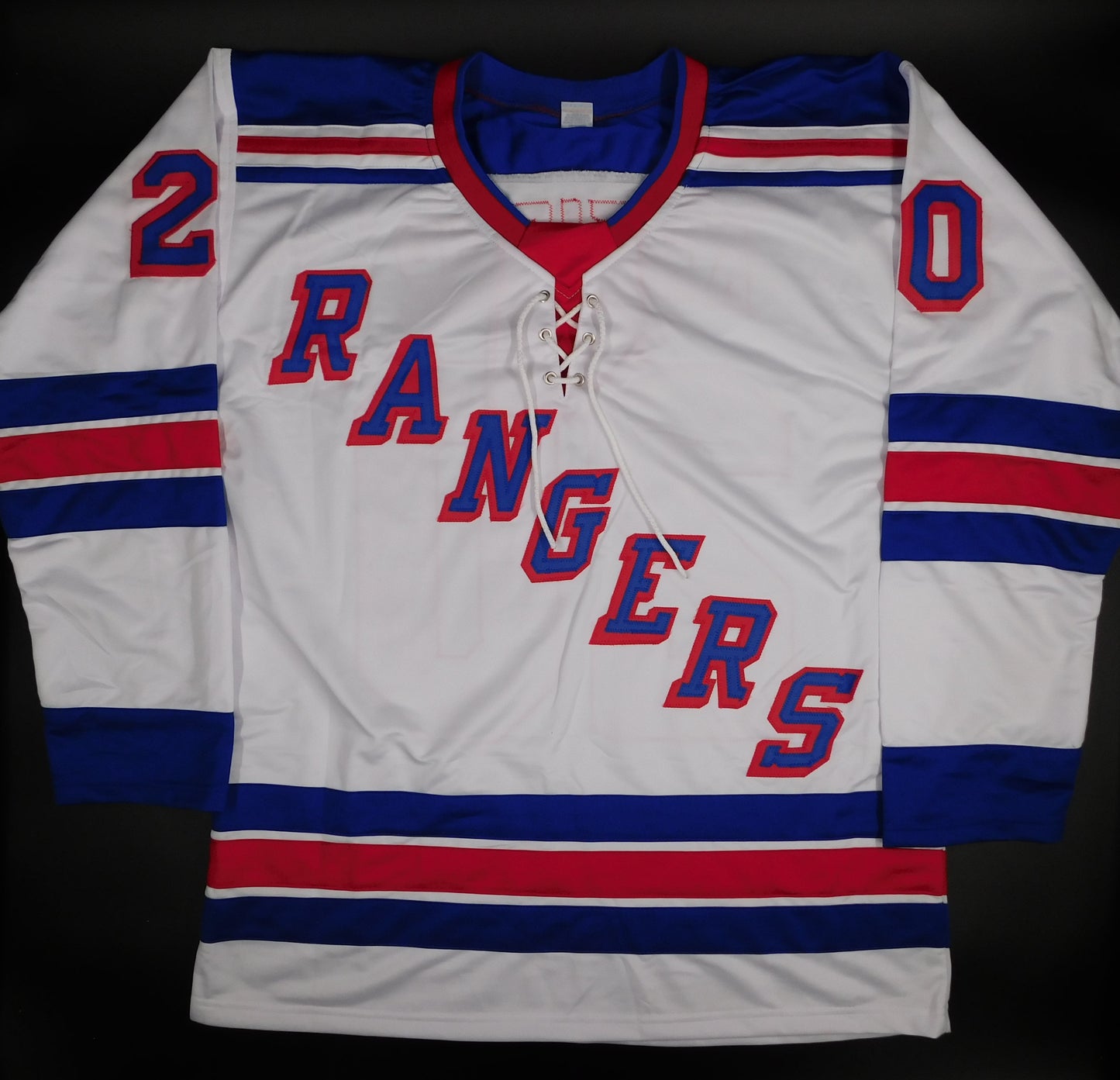 Chris Kreider Signed Autographed New York Rangers White Hockey Jersey BAS COA