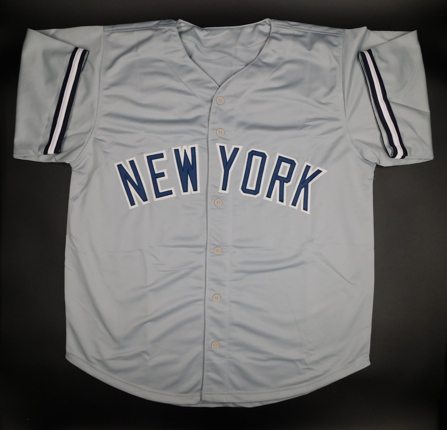 Oswald Peraza Signed Autographed NYY New York Yankees Grey Baseball Jersey JSA COA