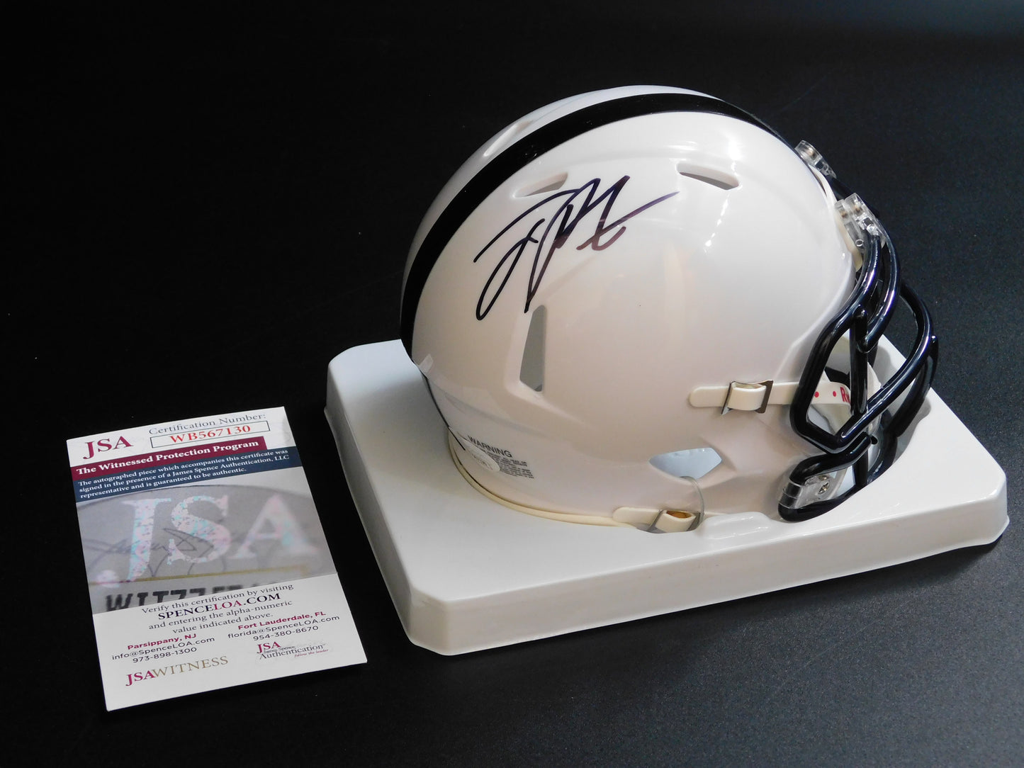 Joey Porter Jr. Signed Autographed Penn State Nittany Lions Speed Mini Helmet Steelers JSA COA