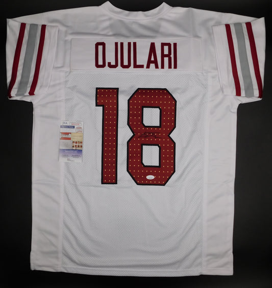 BJ Ojulari Signed Autographed Arizona Cardinals White Football Jersey JSA COA