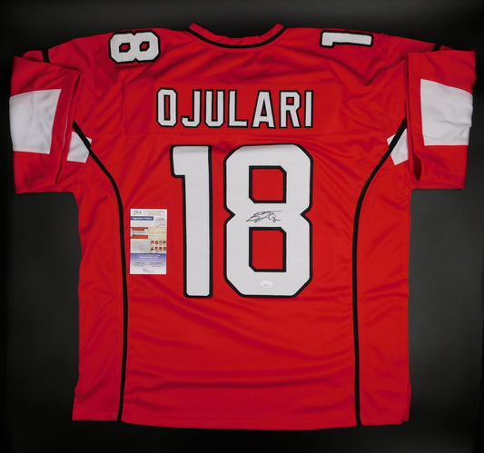 BJ Ojulari Signed Autographed Arizona Cardinals Red Football Jersey JSA COA