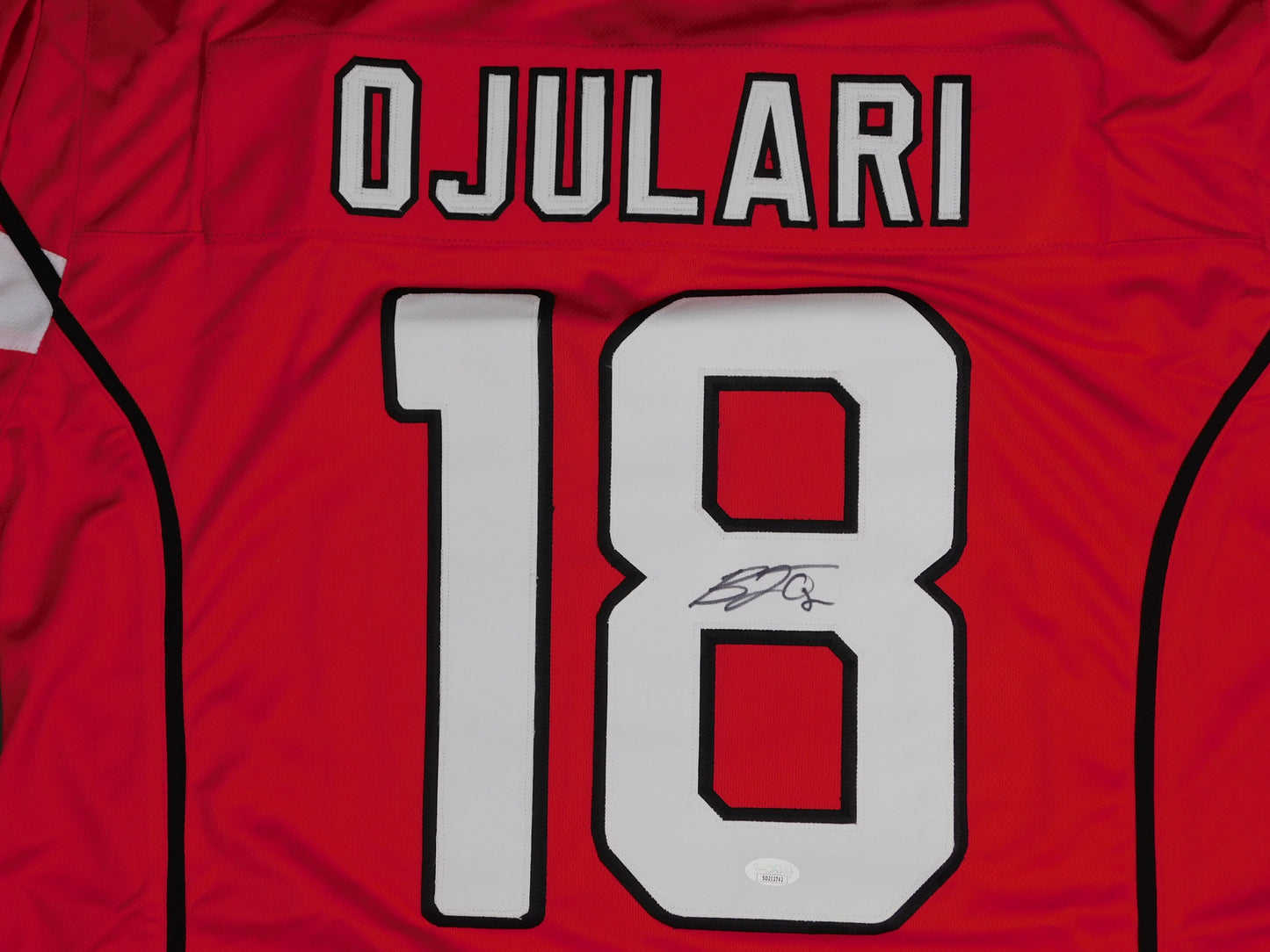 BJ Ojulari Signed Autographed Arizona Cardinals Red Football Jersey JSA COA