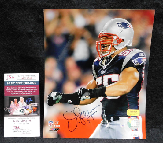 Junior Seau Signed/Autographed 8x10 Photo New England Patriots JSA COA