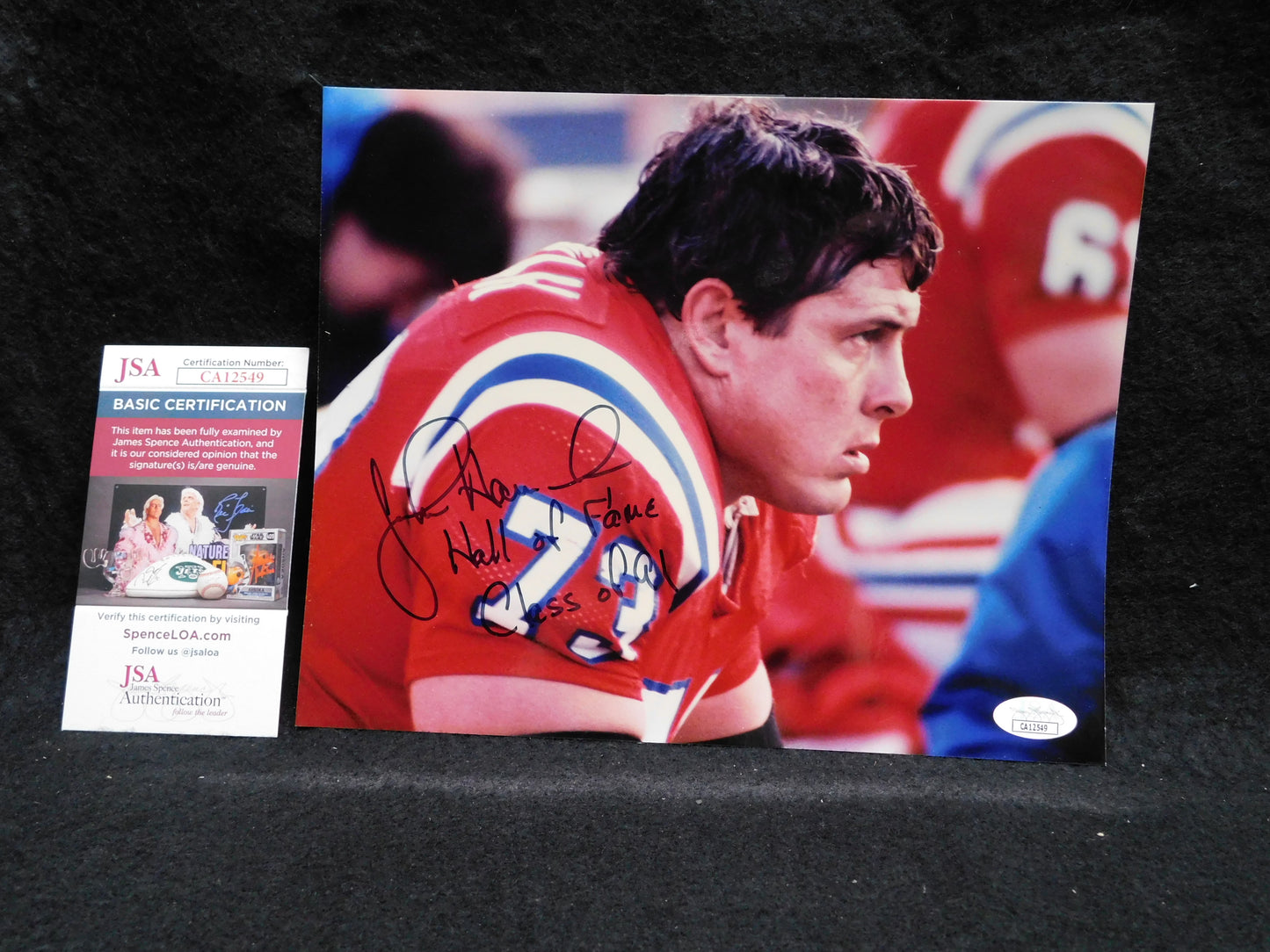 John Hannah Signed/Autographed 8x10 Photo Alabama Crimson Tide JSA COA