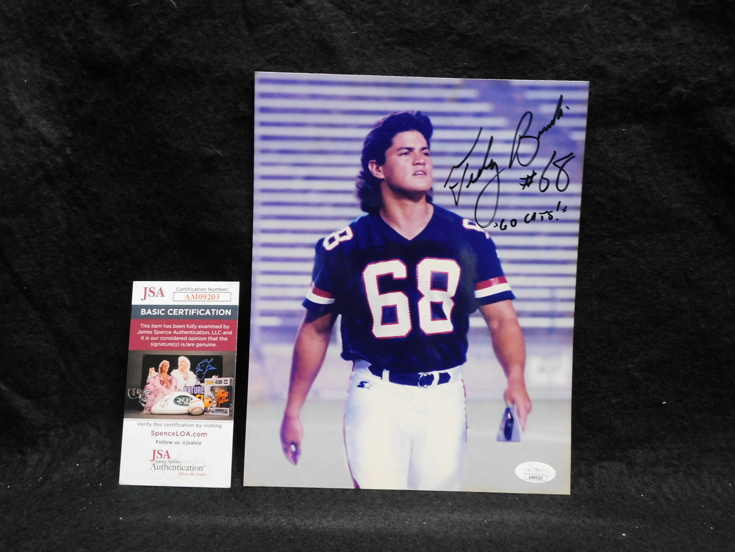 Teddy Bruschi Signed/Autographed 8x10 Photo New England Patriots JSA COA