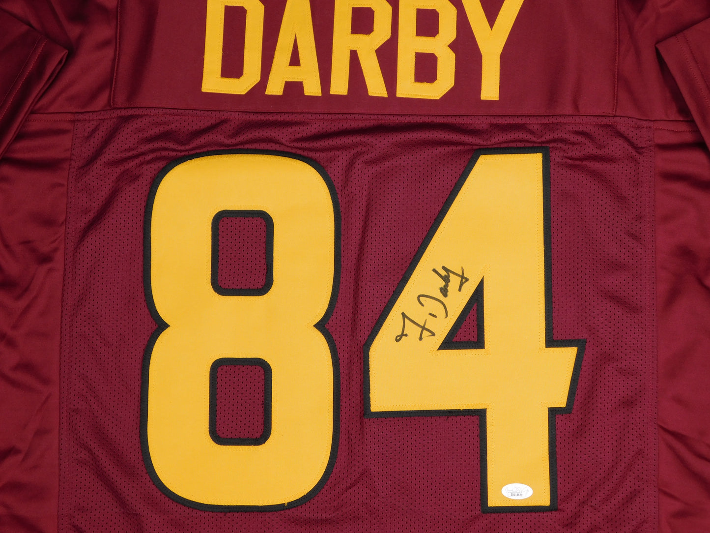 Frank Darby Signed Autographed Arizona St Sun Devils Red Football Jersey JSA COA