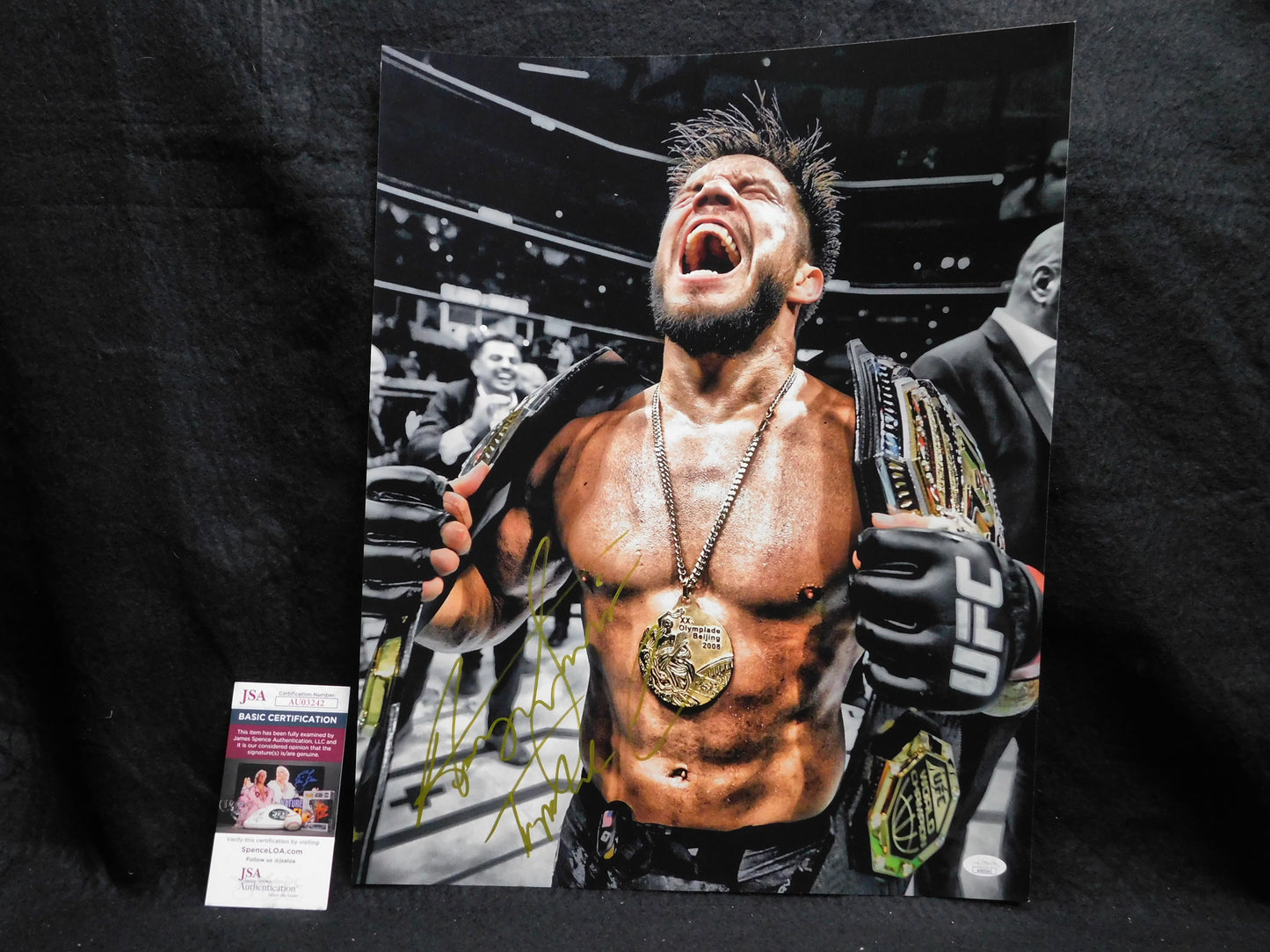 Henry Cejudo Signed/Autographed 16x20 Photo UFC JSA COA