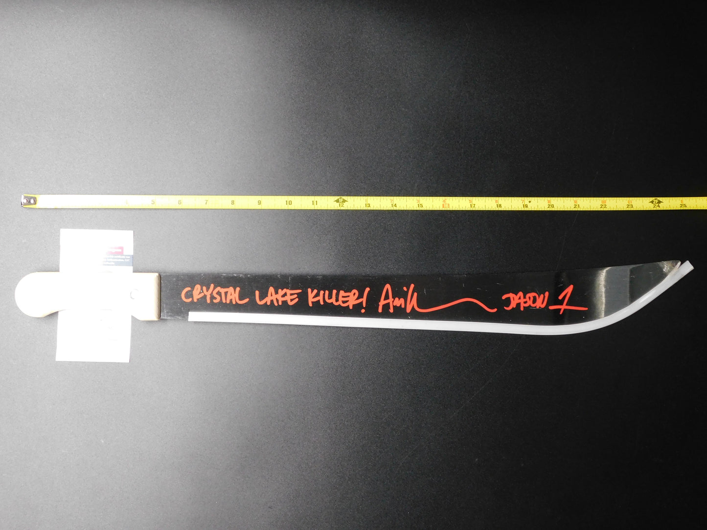 Ari Lehman Signed Real Machete Jason Voorhees Friday The 13th Crystal Lake Killer JSA COA