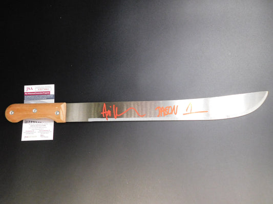 Ari Lehman Signed Real Machete Jason Voorhees Friday The 13th JSA COA