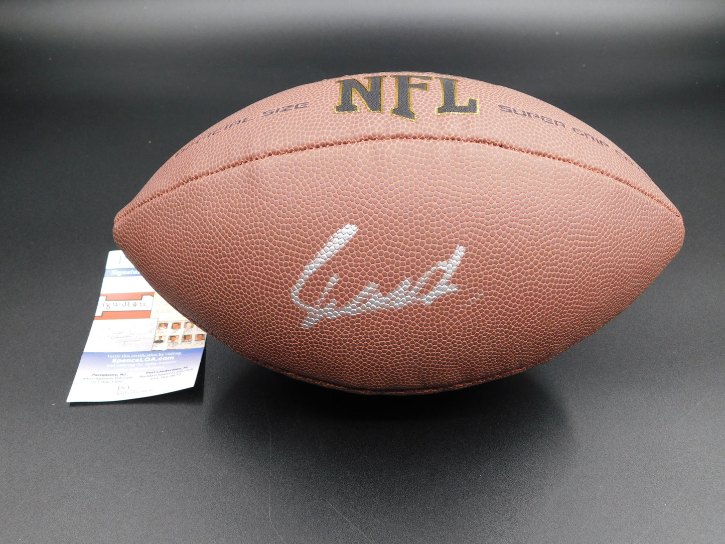 Cameron Cam Ward Signed Autographed NFL Wilson Football Miami Hurricanes JSA COA