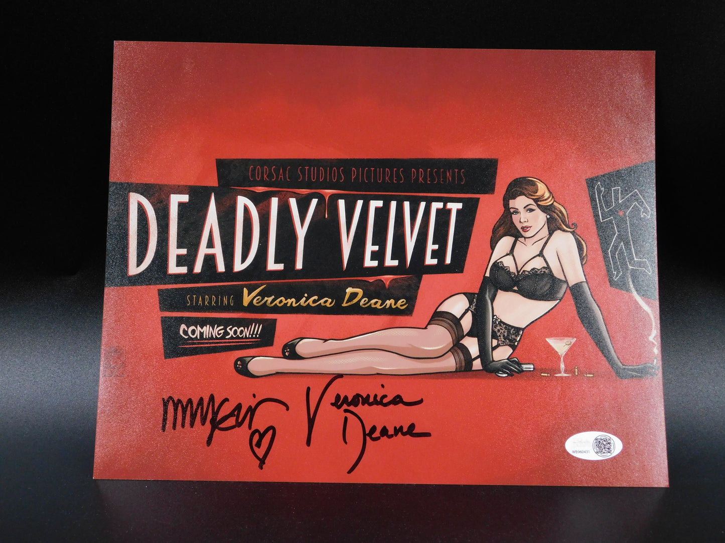Mary McDonald-Lewis Signed/Autographed 8x10 Photo Archer Deadly Velvet JSA