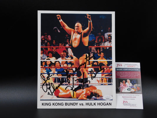 King Kong Bundy Signed/Autographed 8x10 Photo JSA COA WWE