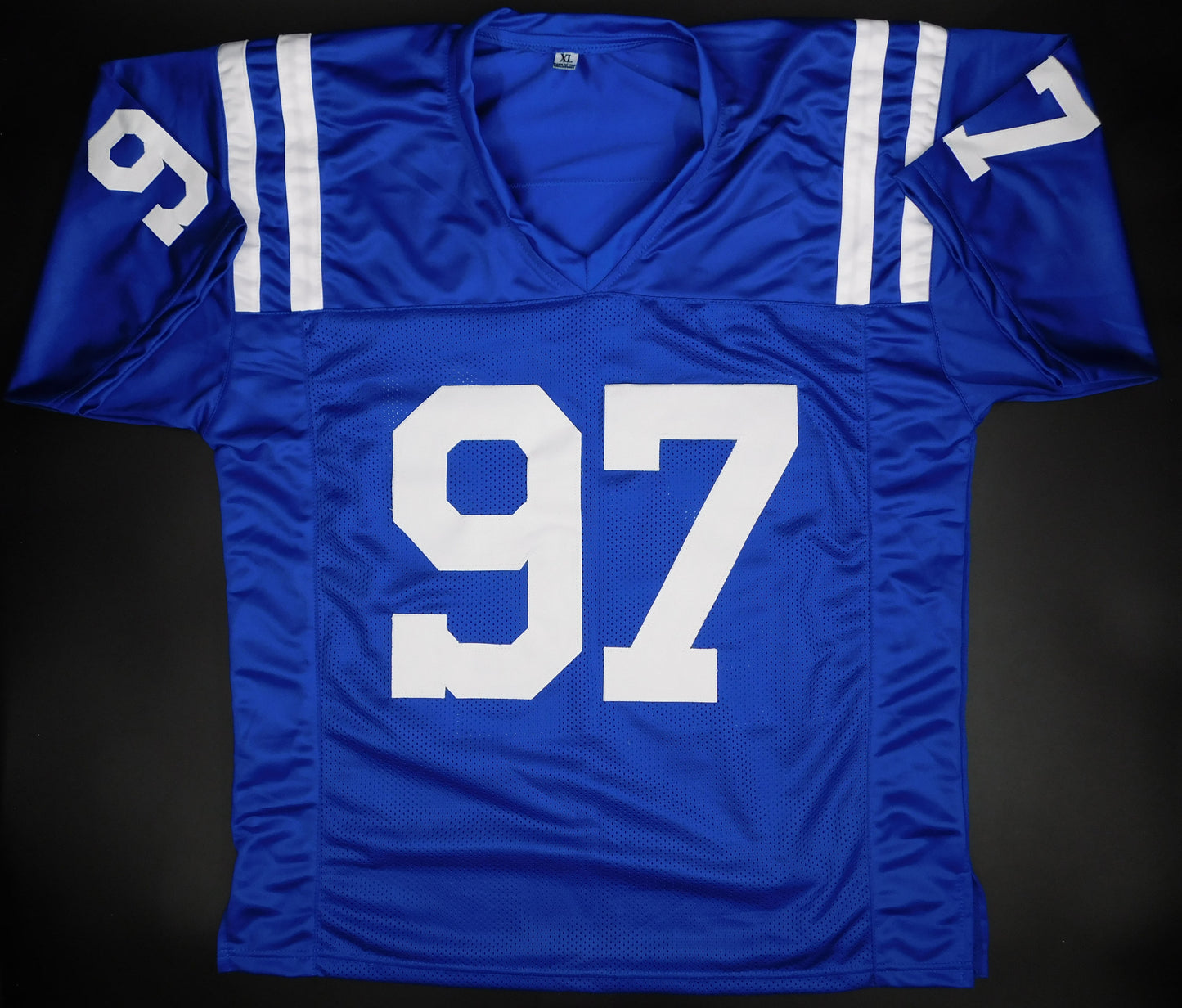 Laiatu Latu Signed Autographed Indianapolis Colts Blue Football Jersey JSA COA