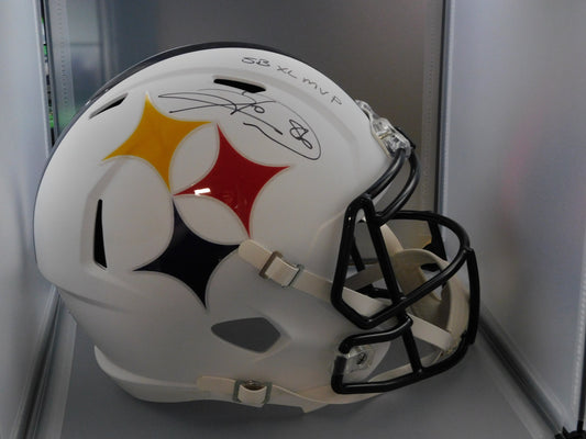 Hines Ward Signed Autographed Inscribed Full Size Steelers AMP Helmet SB MVP JSA COA A