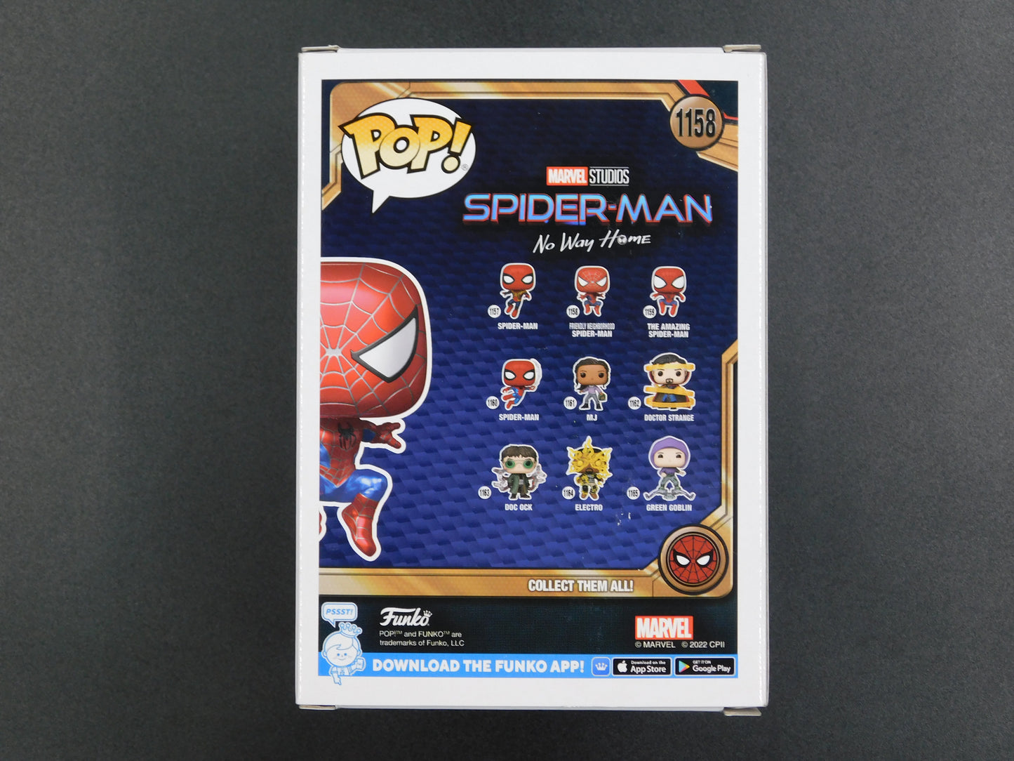 Tobey Maquire Signed Autographed Funko Pop 1158 Spider-Man No Way Home Peter Parker ACOA