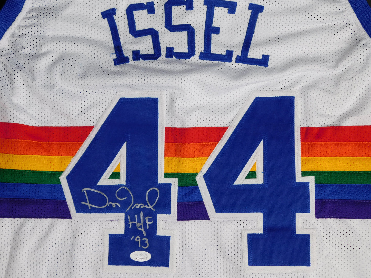 Dan Issel Signed Autographed Denver Nuggets Basketball Jersey HOF Kentucky JSA COA