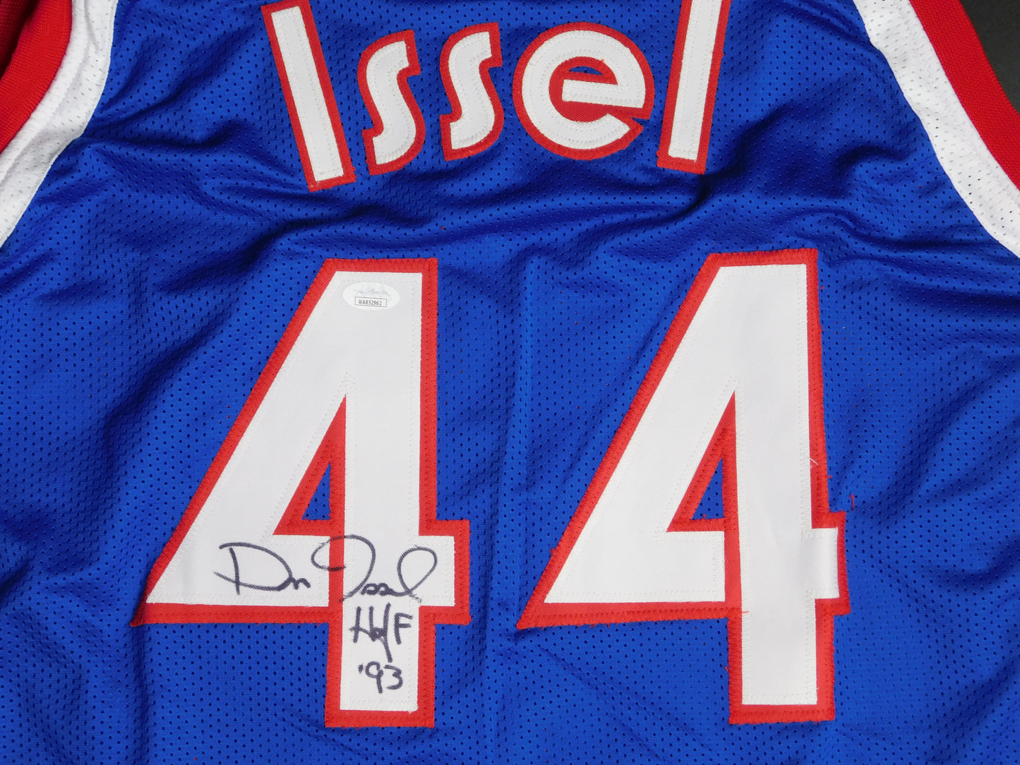 Dan Issel Signed Autographed Kentucky Colonels Basketball Jersey HOF KU JSA COA