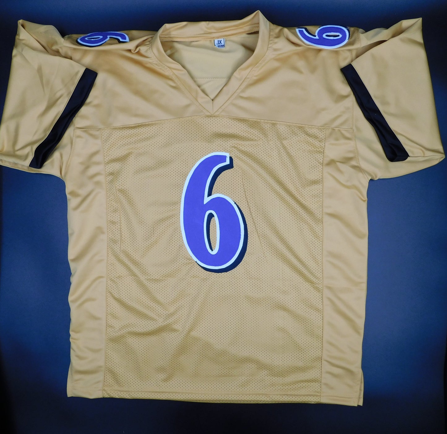 Patrick Queen Signed Autographed Baltimore Ravens Gold Football Jersey JSA COA