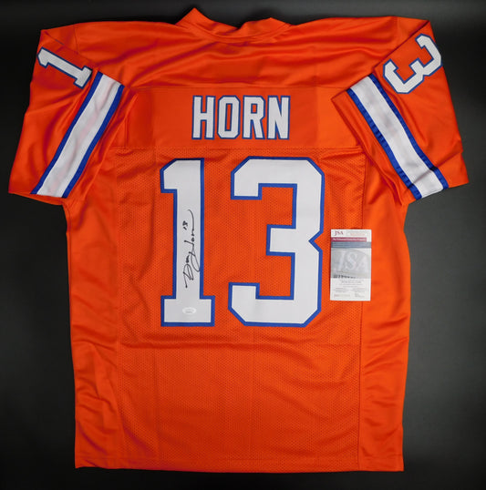 Don Horn Signed Autographed Denver Broncos Throwback Orange Football Jersey JSA COA