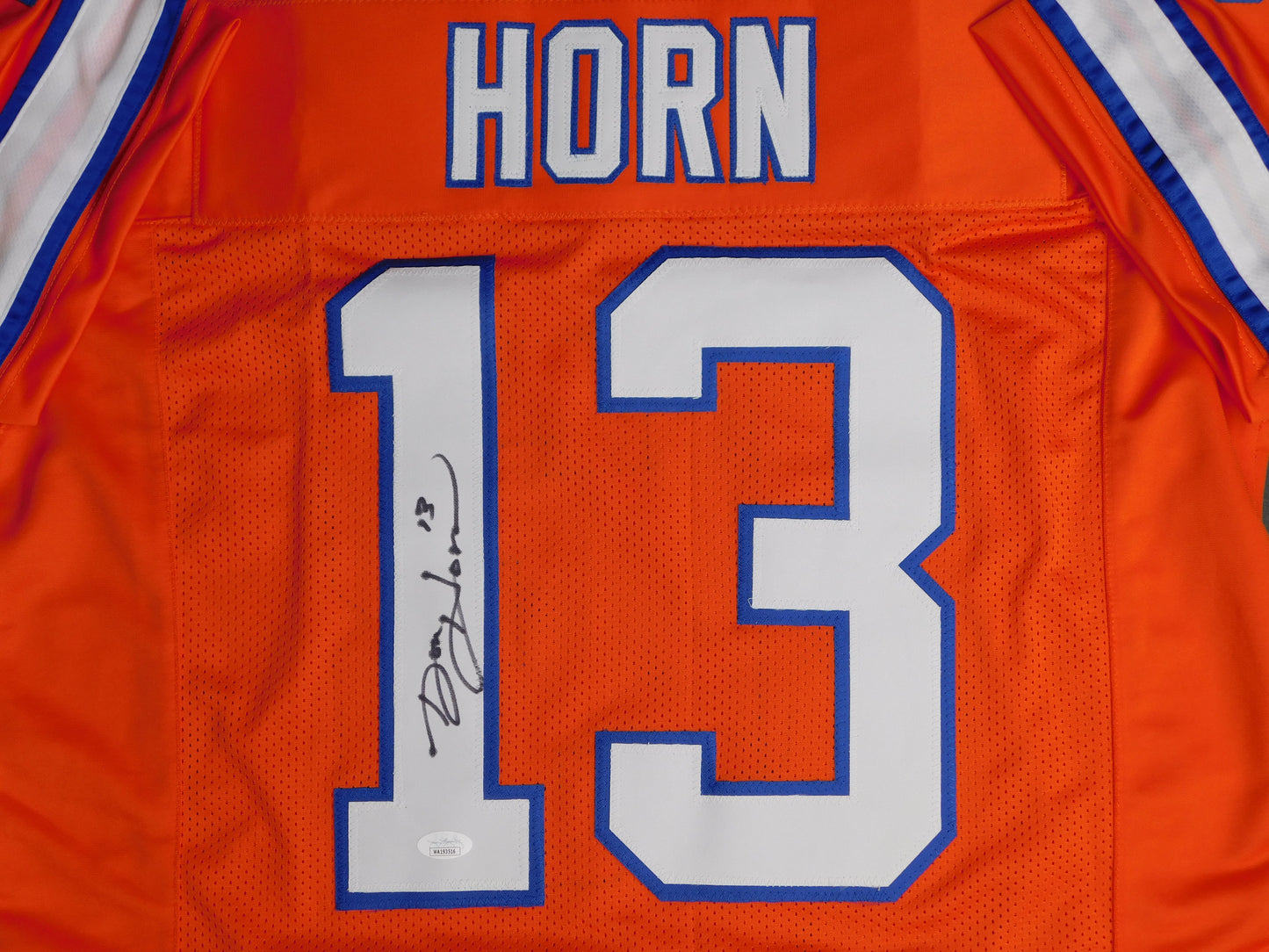 Don Horn Signed Autographed Denver Broncos Throwback Orange Football Jersey JSA COA