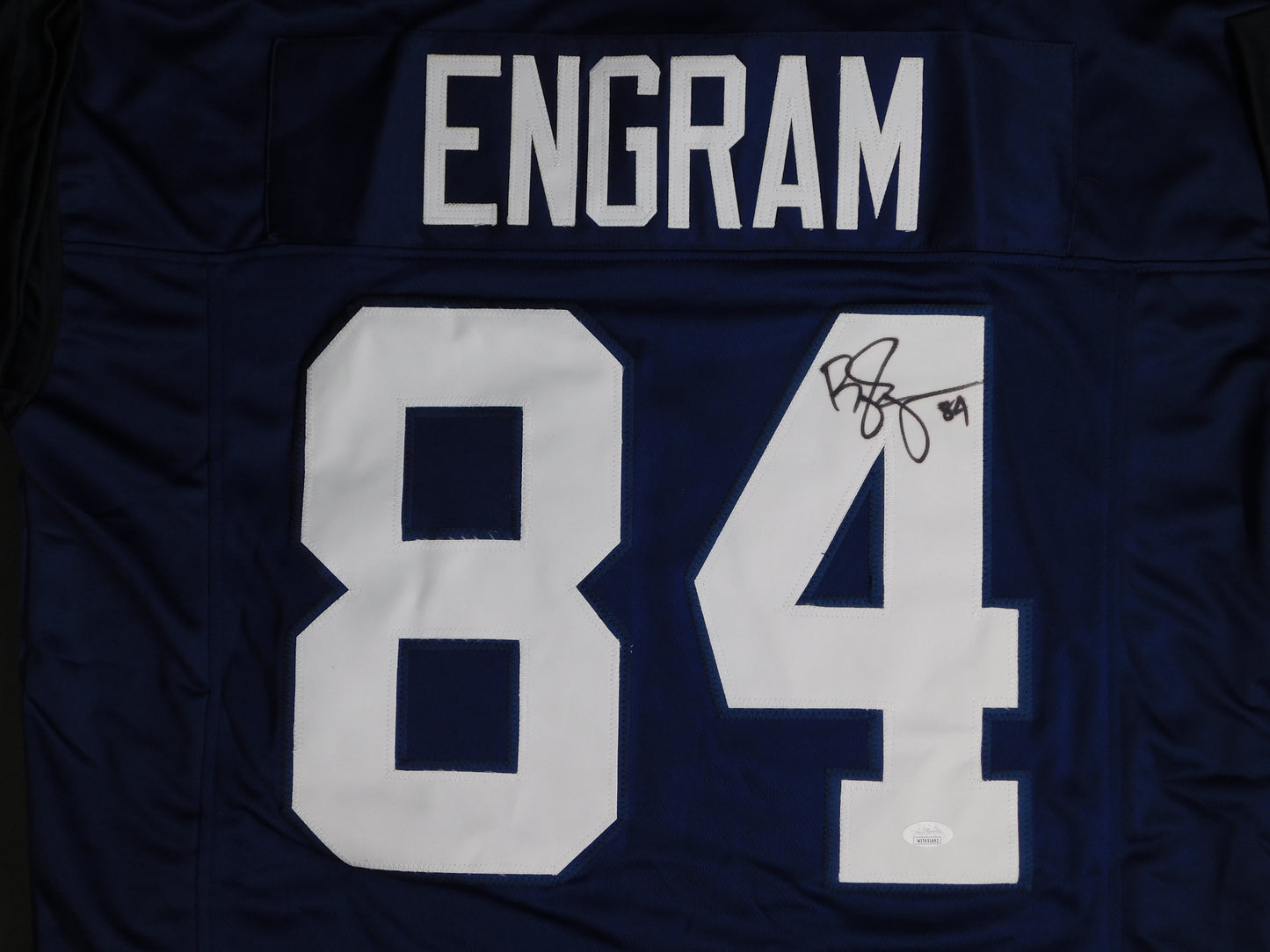 Bobby Engram Signed Autographed Seattle Seahawks Blue Football Jersey JSA COA