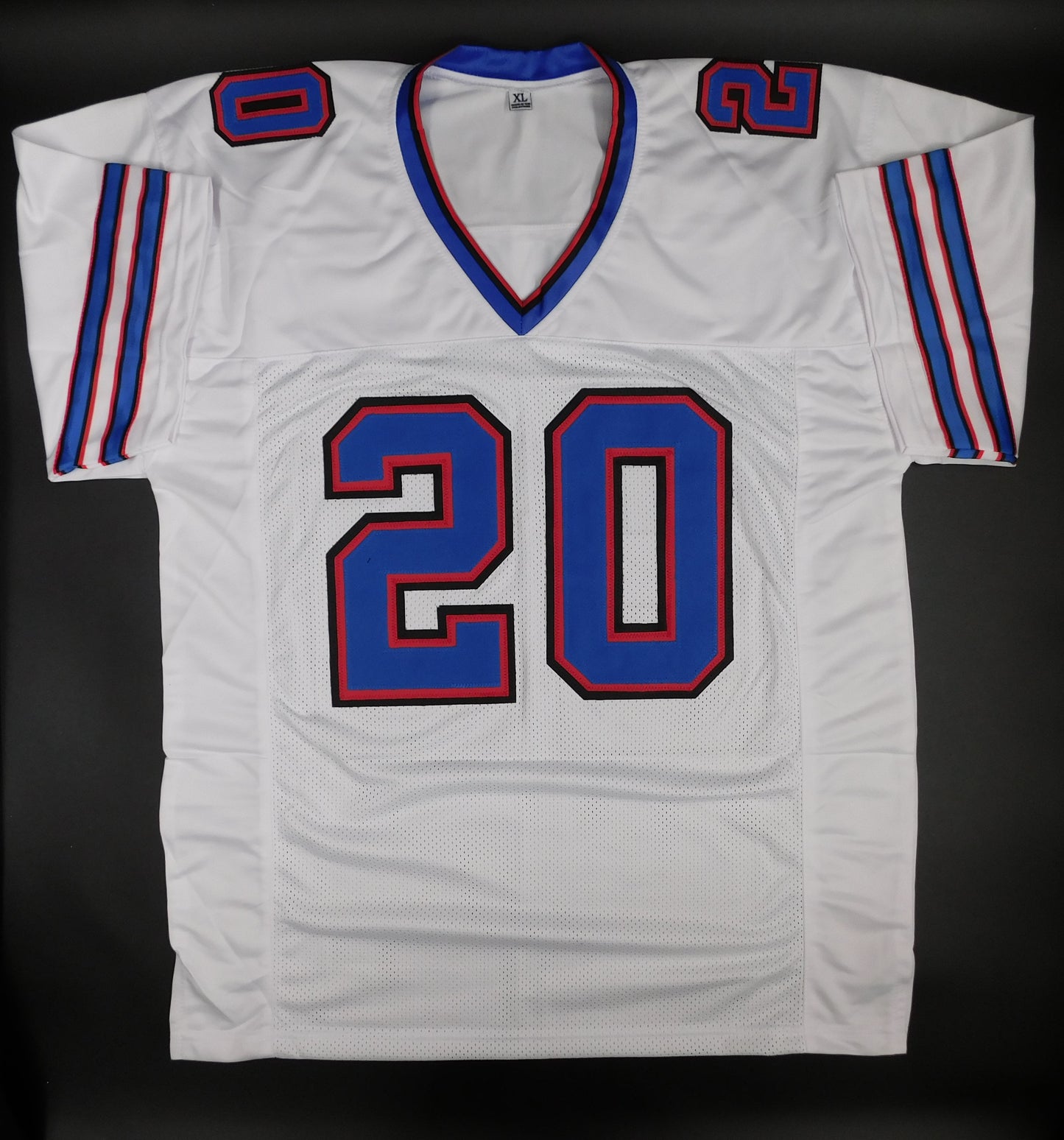 Nyheim Hines Signed Autographed Buffalo Bills White Football Jersey JSA COA