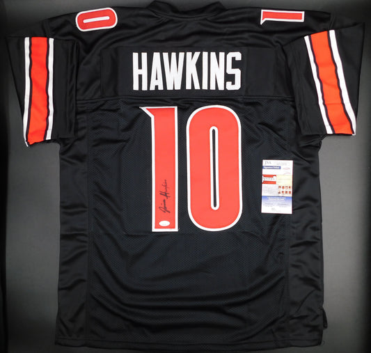 Javian Hawkins Signed Autographed Louisville Cardinals Black Football Jersey JSA COA