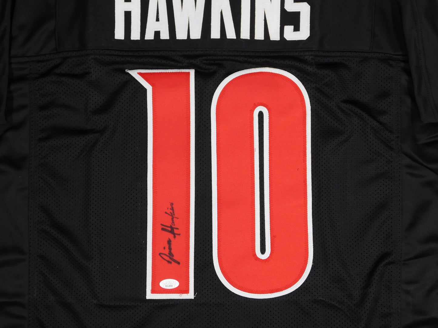 Javian Hawkins Signed Autographed Louisville Cardinals Black Football Jersey JSA COA