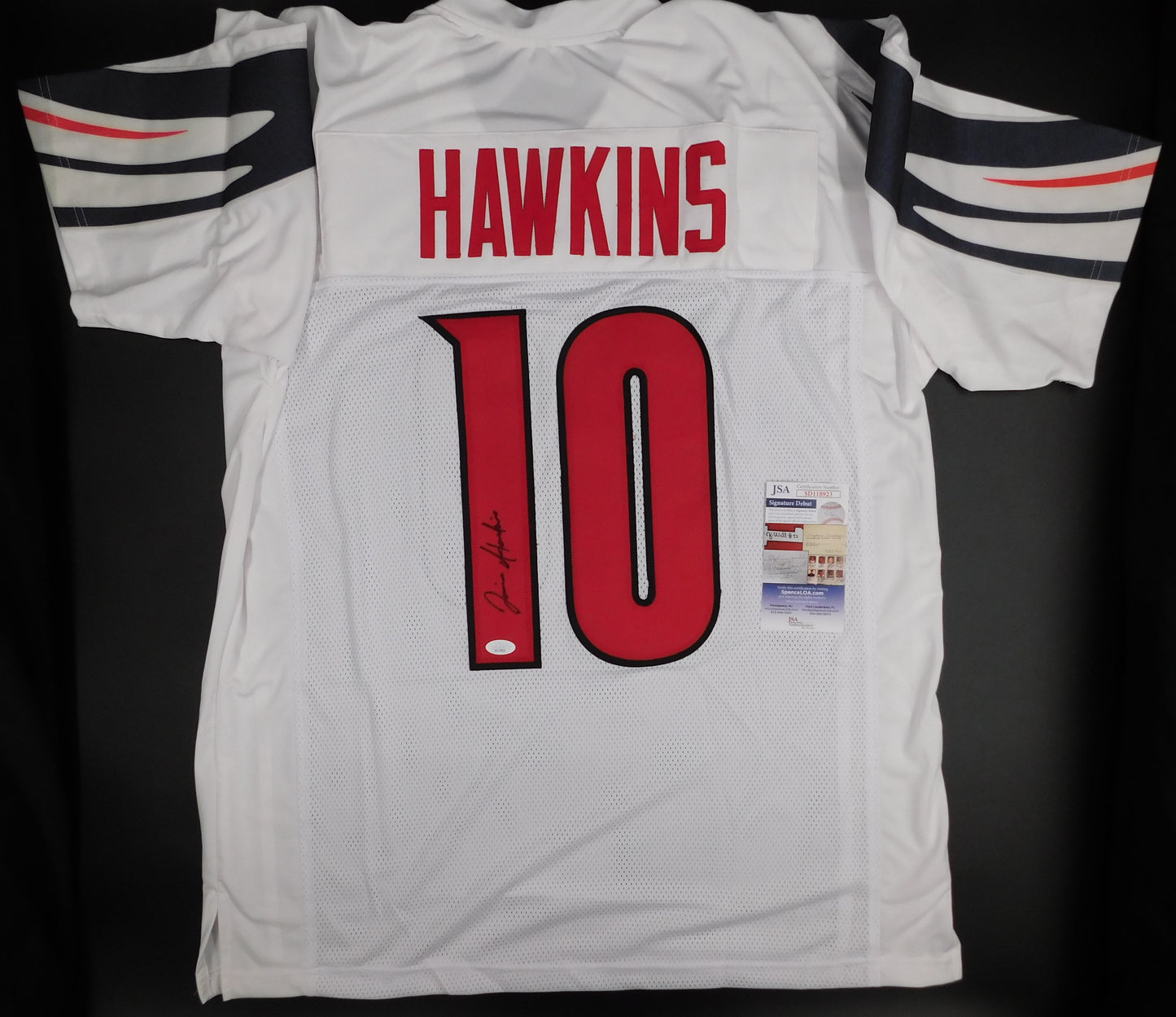 Javian Hawkins Signed Autographed Louisville Cardinals White Football Jersey JSA COA