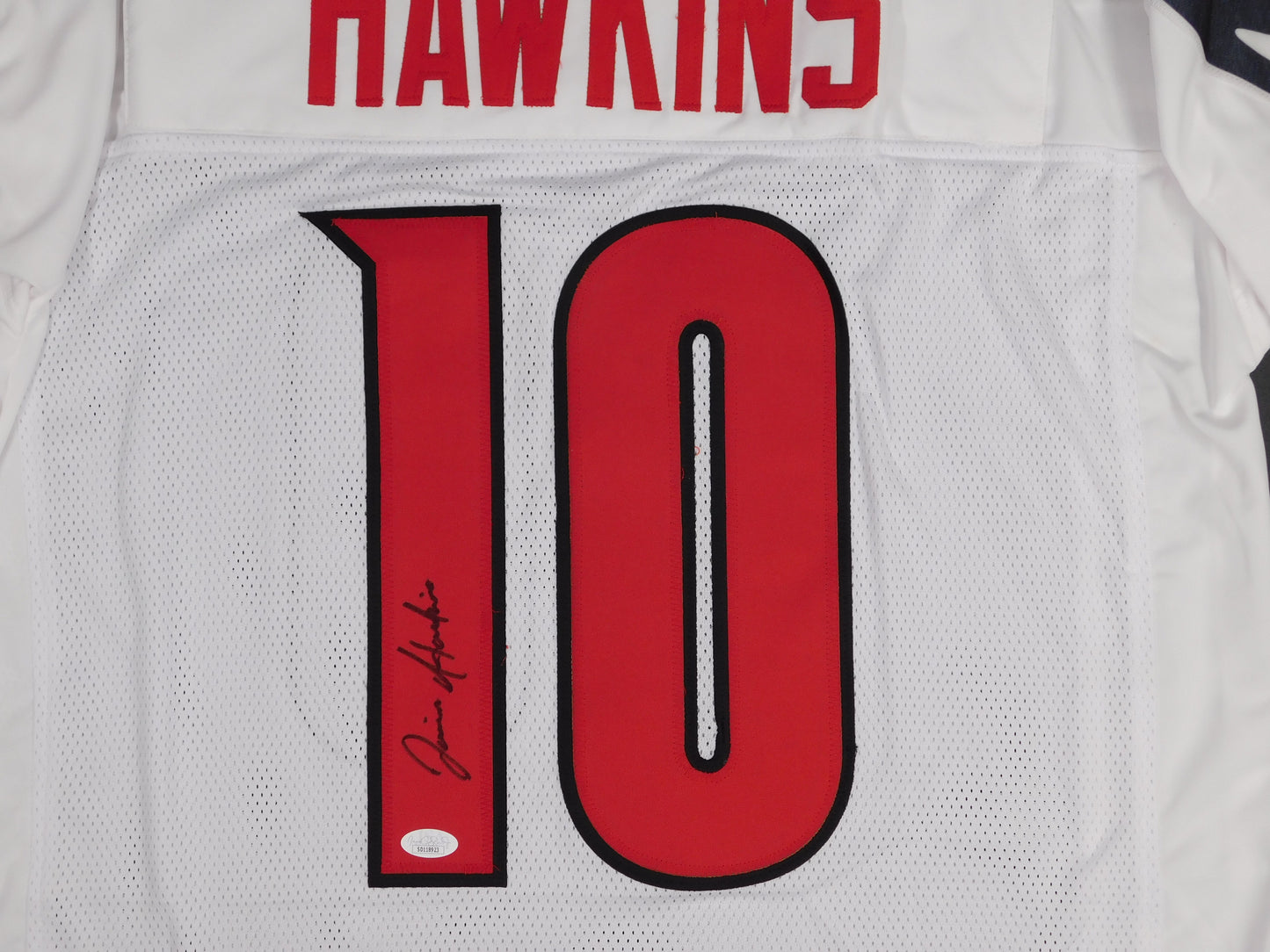 Javian Hawkins Signed Autographed Louisville Cardinals White Football Jersey JSA COA