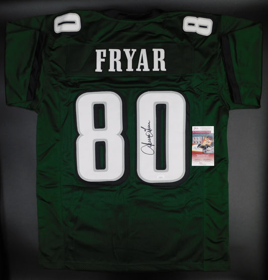 Irving Fryar Signed Autograph Philadelphia Eagles Green Football Jersey JSA COA