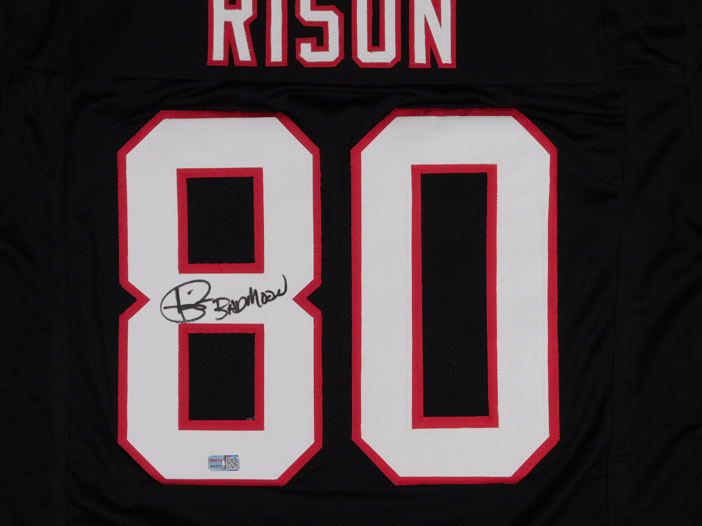 Andre Rison Signed Autographed Atlanta Falcons Black Football Jersey Tristar COA