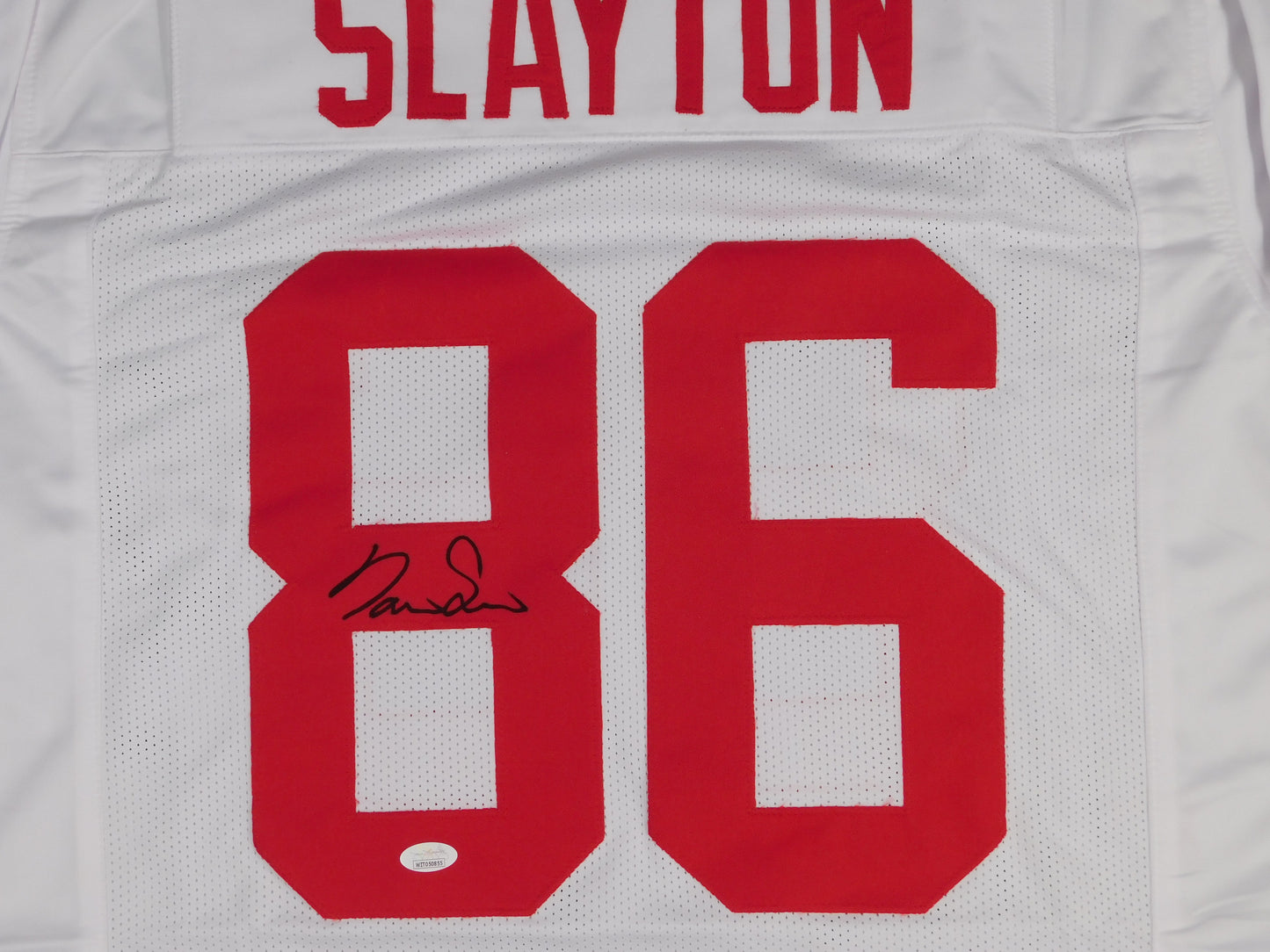 Darius Slayton Signed Autographed New York Giants White Football Jersey JSA COA