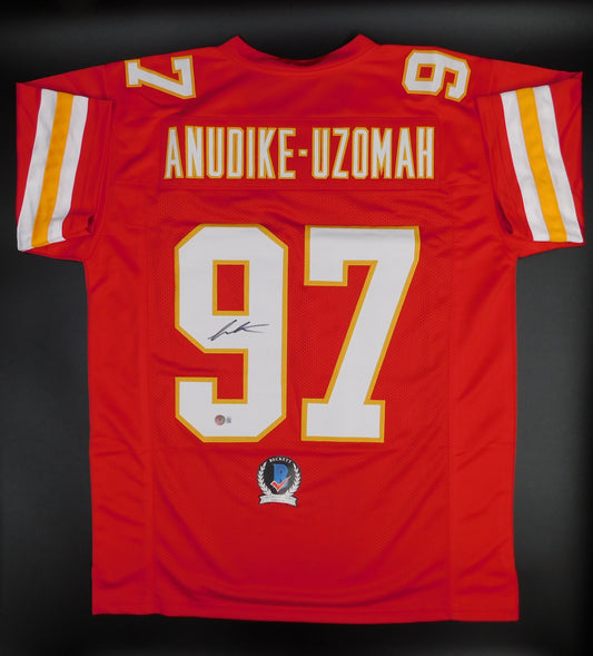 Felix Anudike-Uzomah Signed Auto Kansas City Chiefs Red Football Jersey BAS COA