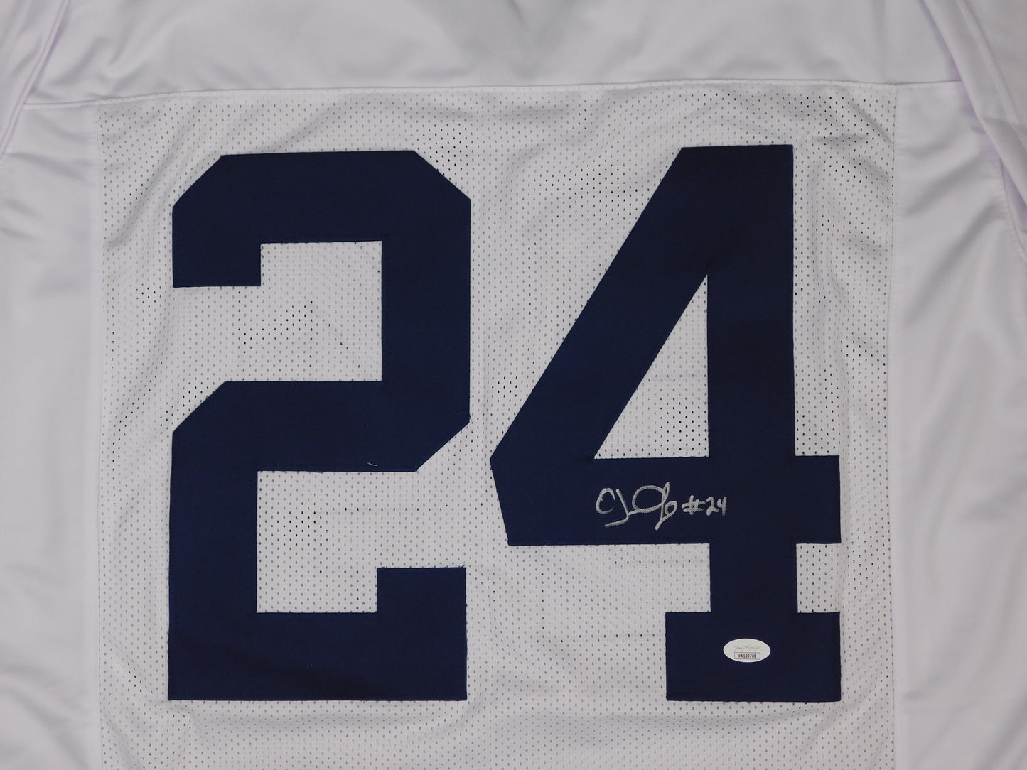 OJ McDuffie Signed Autographed Penn State Nittany Lions White Football Jersey JSA COA