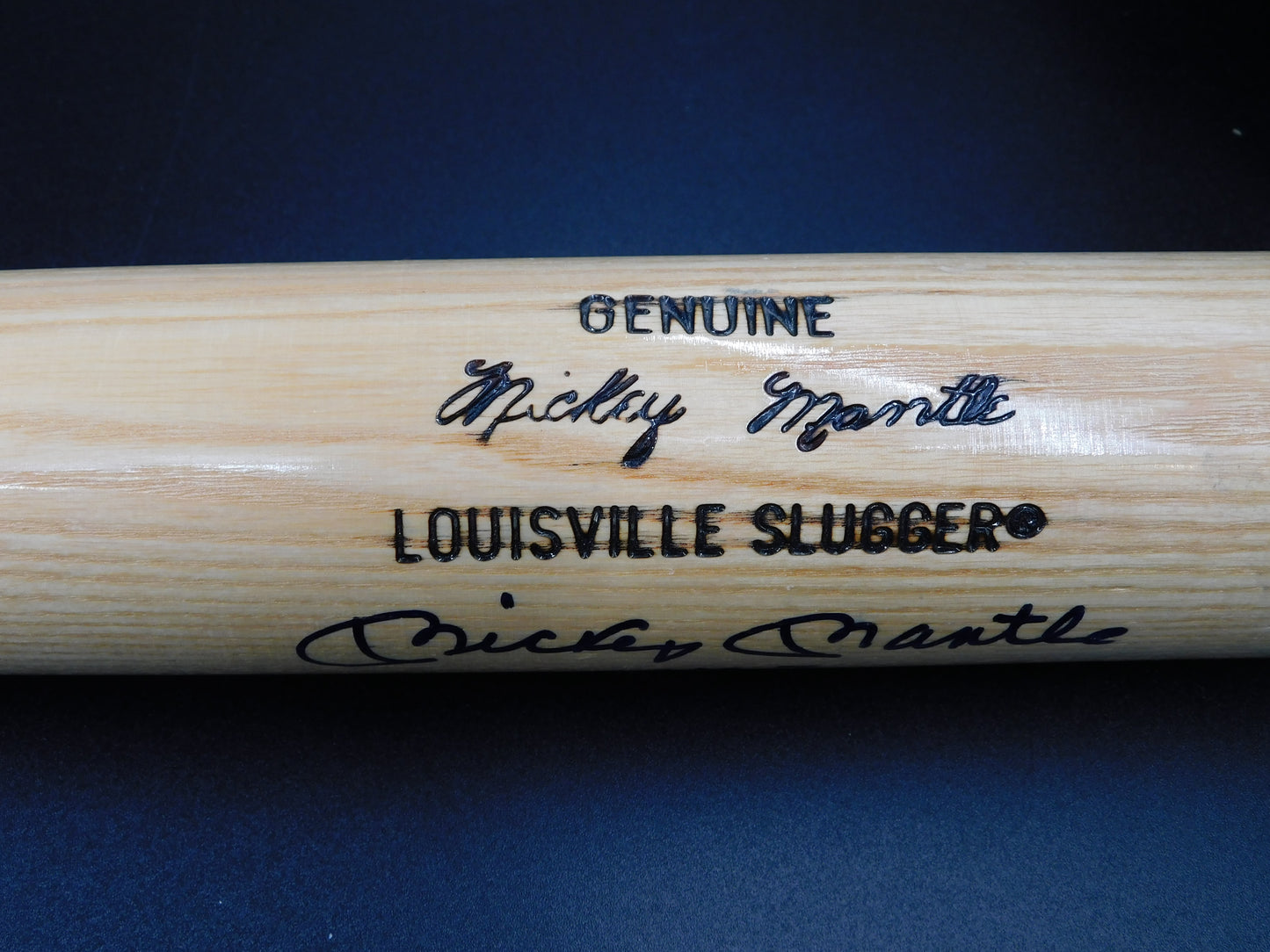 Mickey Mantle No 7 Signed Inscribed Louisville Slugger Game Model Baseball Bat NY Yankees PSA LOA