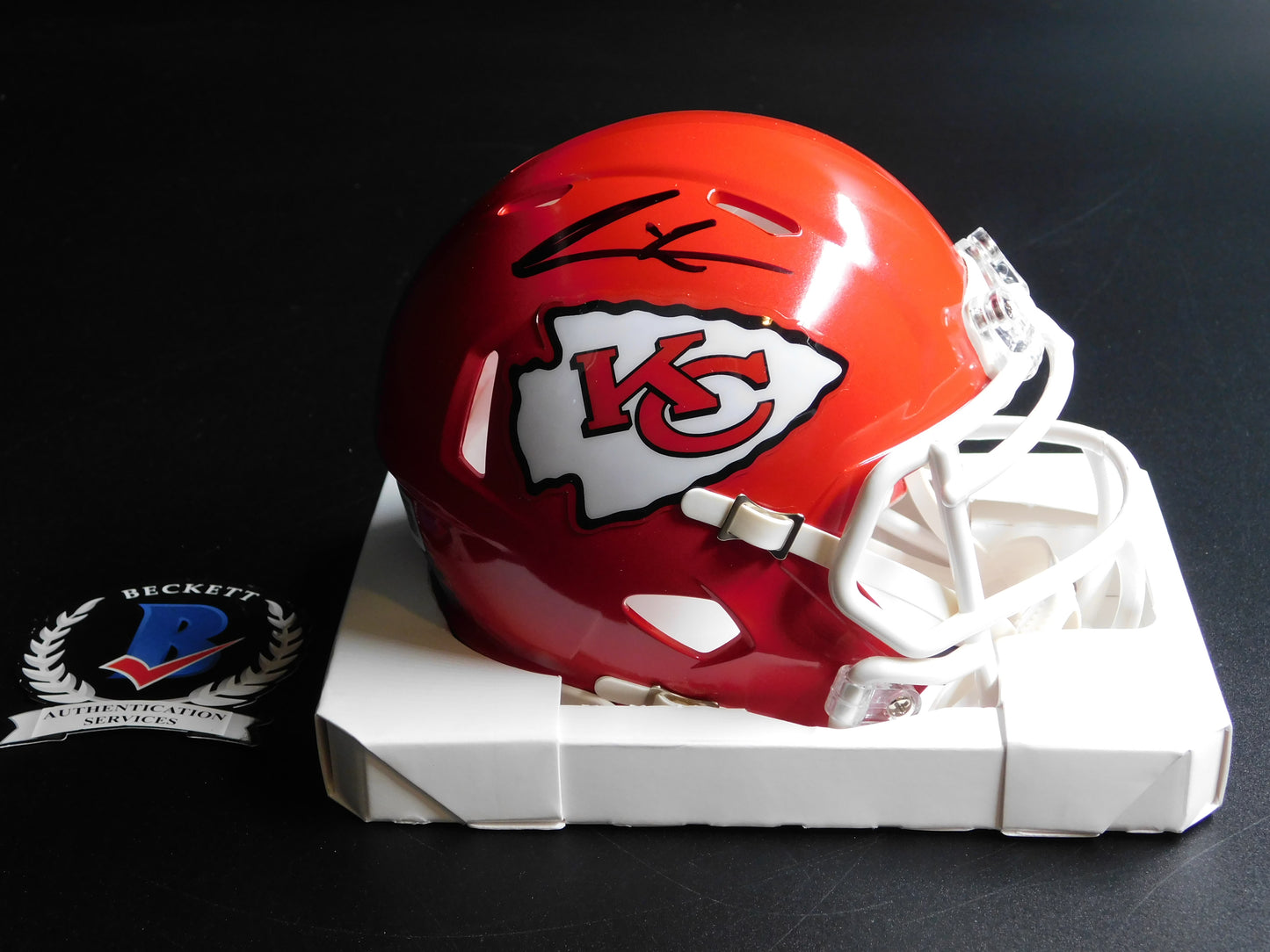 Felix Anudike-Uzomah Signed Autographed Kansas City Chiefs Speed Mini Helmet BAS COA